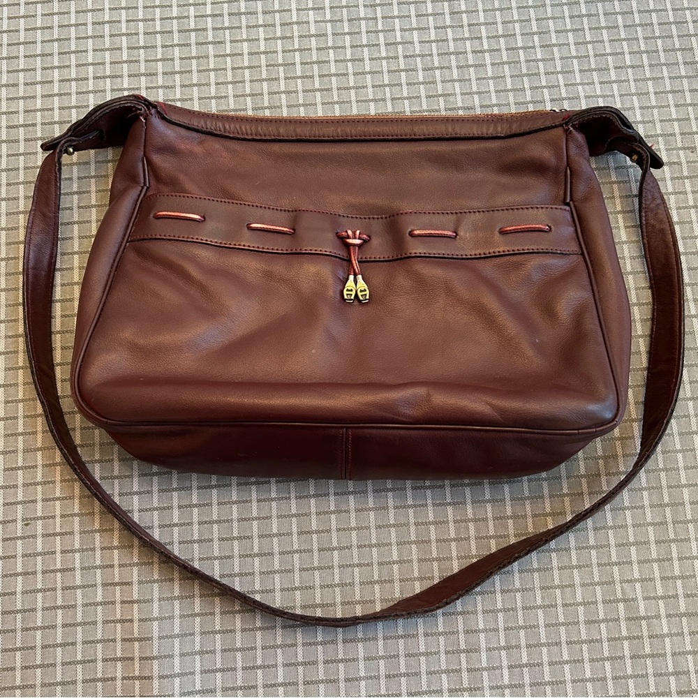 Etienne Aigner Burgundy Leather Purse